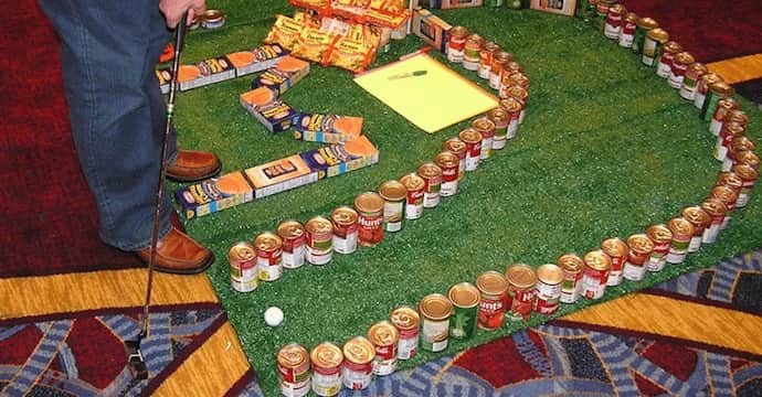 Fore! Build a mini golf course and help a local food bank