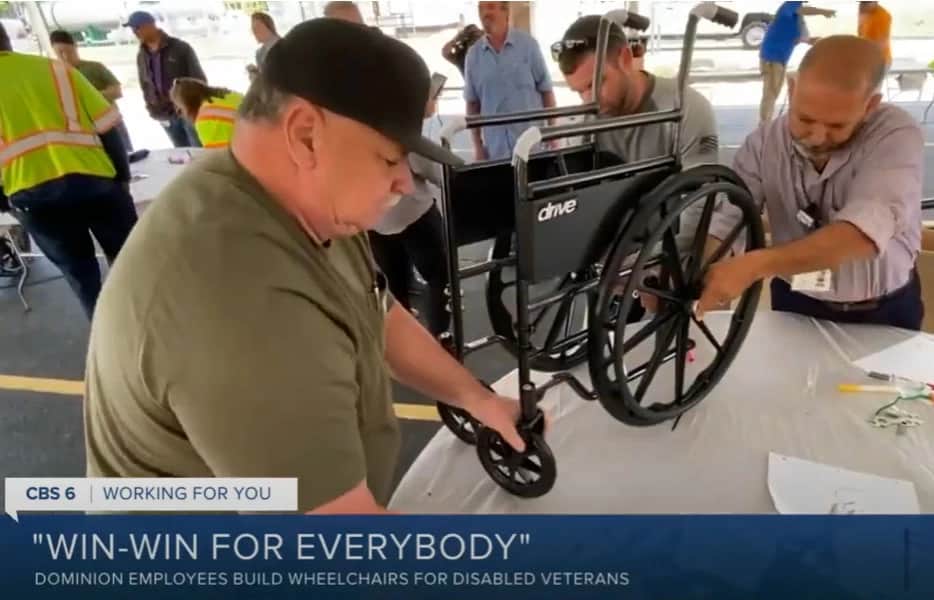 Dominion Energy Employees Team Up to Build Wheelchairs for Veterans and Community Members