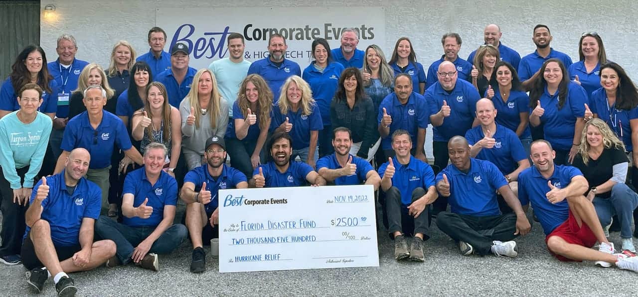 BEST facilitators and event staff together at a company gathering