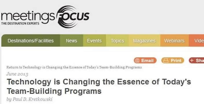 Best TeamBuilding and SmartHunts in Meetings Focus Magazine
