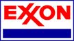 Exxon logo on a white background.
