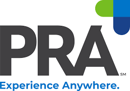 The pra experience anywhere logo.
