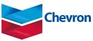 Chevron's logo on a white background.