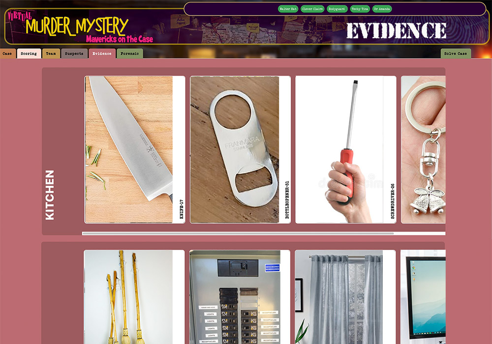A screen shot of a website with a variety of items on it.