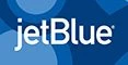 The jetblue logo on a blue background at Best Corporate Events.