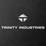 Trinity Industries logo on a black background for corporate events in Dallas.