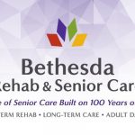 The logo for bethesda rehab and senior care.