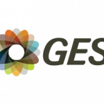 The gees logo on a black background.