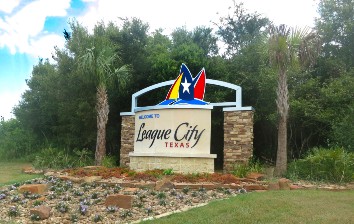 League city texas sign.