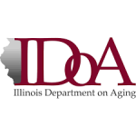 The illinois department on aging logo.