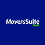 Moversuite ews logo on a blue background.