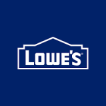 Lowe's logo on a blue background.