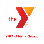 The ymca logo with the word ymca.