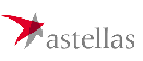 The astellas logo on a white background.