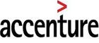 Accenture logo on a white background.