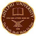 Adelphi university logo.