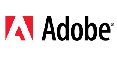 The adobe logo on a white background.