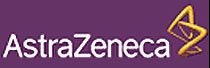 The logo for astrazeneca on a purple background.
