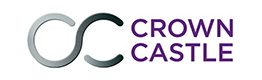Cc crown castle logo on a white background.