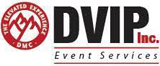 The logo for dvip inc event services.