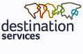 The logo for destination services.