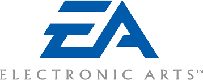Ea electronic arts logo on a white background.