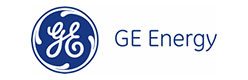Ge energy logo on a white background.