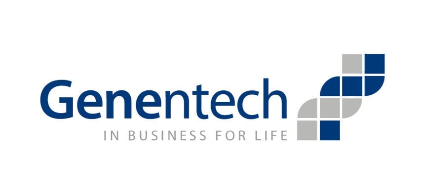 Genetech business for life logo.