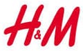 H & m logo on a white background.