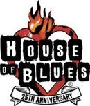 House of blues 25th anniversary logo.