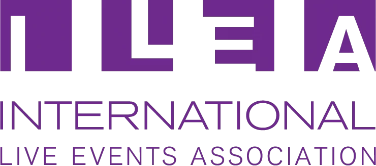 The logo for the international live events association.