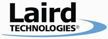 Laird technologies logo on a white background.