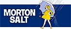 Morton salt logo with a woman holding an umbrella.