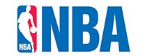 The nba logo on a white background.