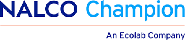 The logo for nalco champion, an ecolab company.