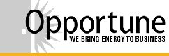 A logo for opportunity we bring energy to business.