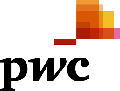 The pwc logo on a white background.