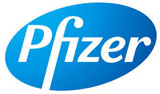 Pfizer logo on a white background.
