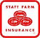 State farm life insurance logo.
