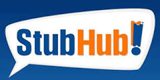The logo for stubhub on a blue background.