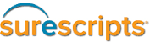 Surescripts logo on a white background.