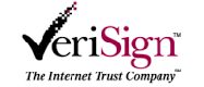 Verisign the internet trust company logo.