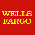Wells fargo logo on a red background.