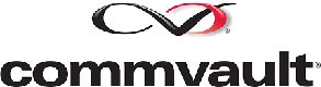 Commvault logo on a white background.