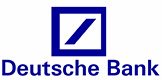 Deutsche bank logo on a white background.