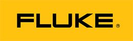 The fluke logo on a yellow background.