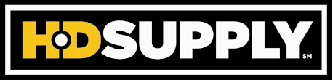 Hd supply logo on a black background.