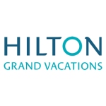 Hilton grand vacations logo.