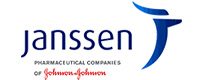 The logo for janssen pharmaceuticals.