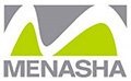 A logo for menasha.